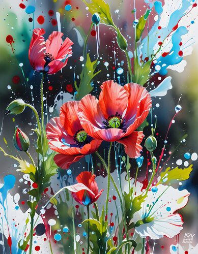 Composition floral di Natalia Kuruch, Pittura in vendita su Singulart
