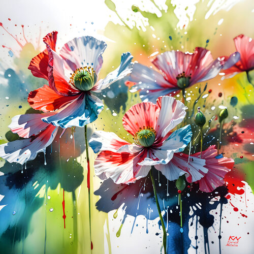 Delicate petals par Natalia Kuruch, Peinture en vente sur Singulart