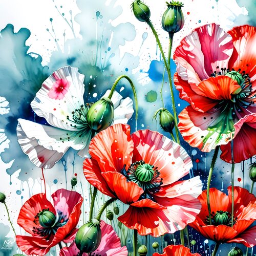 Time To Bloom par Natalia Kuruch, Peinture en vente sur Singulart
