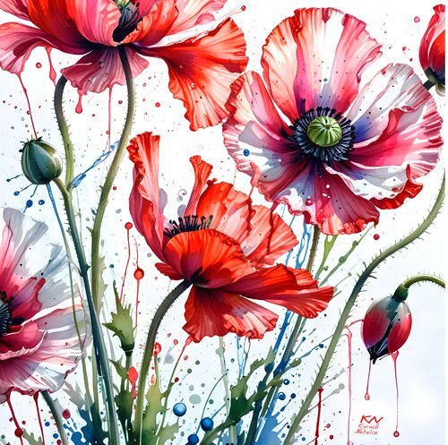 Flower vibration par Natalia Kuruch, Peinture en vente sur Singulart