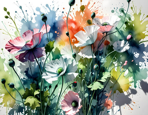 Dance of flowers von Natalia Kuruch, Malerei kaufen auf Singulart