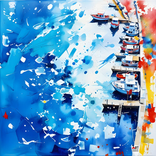 Small pier van Natalia Kuruch, Schilderij te koop op Singulart