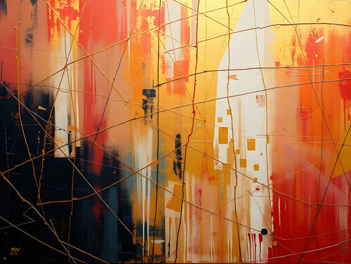 Golden  autumn di Natalia Kuruch, Pittura in vendita su Singulart