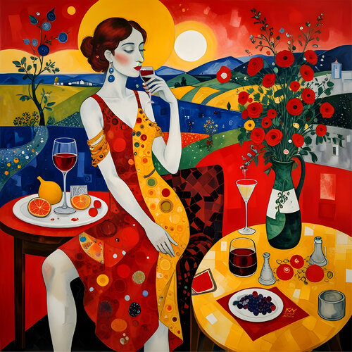 Autumn in a Glass von Natalia Kuruch, Malerei kaufen auf Singulart