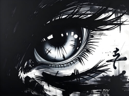 Eye of the storm von Natalia Kuruch, Malerei kaufen auf Singulart