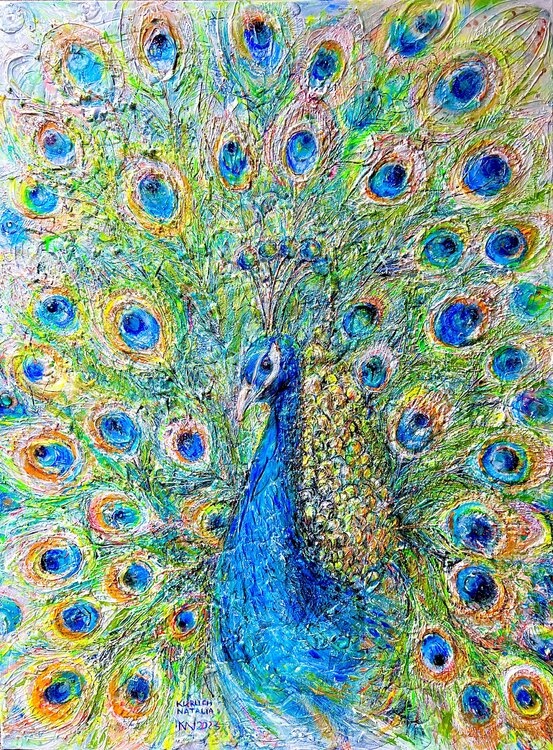 Blue peacock Natalia Kuruch