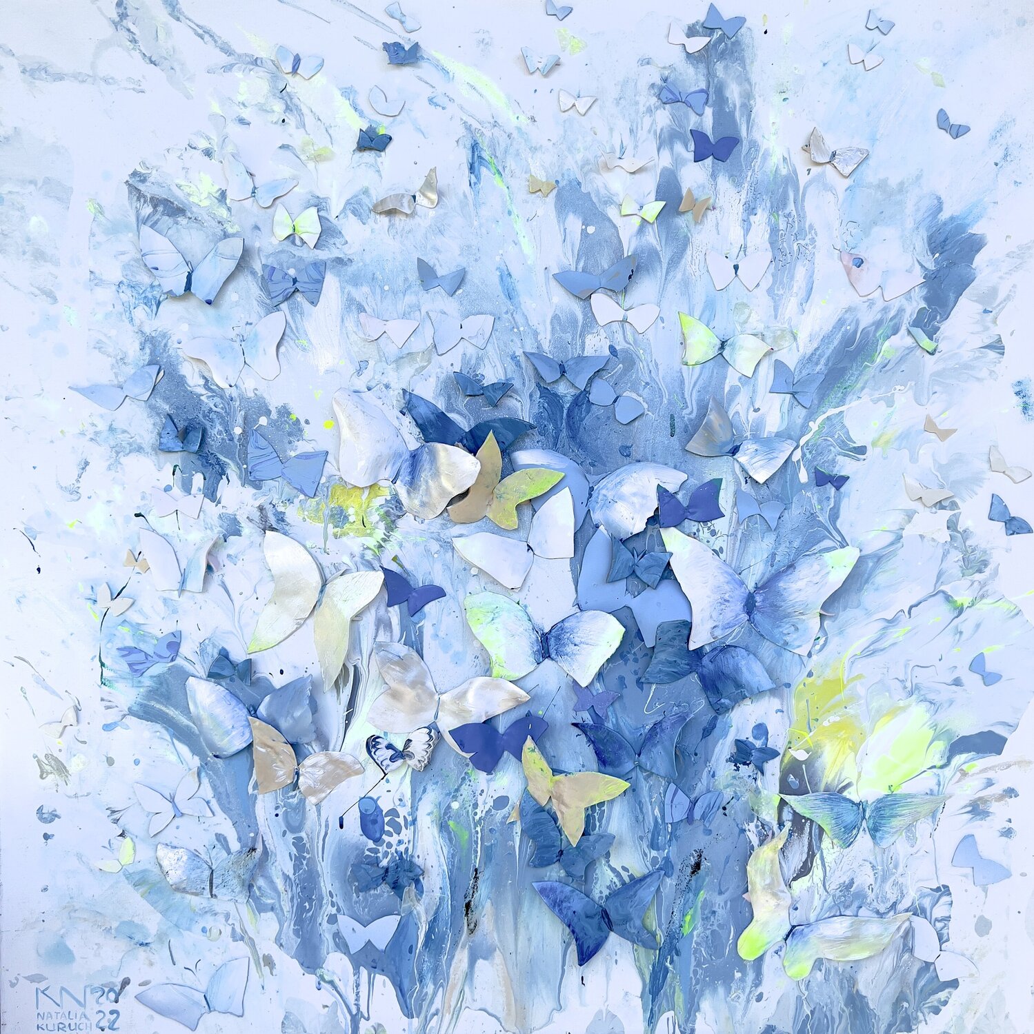 Papillons bleus Natalia Kuruch