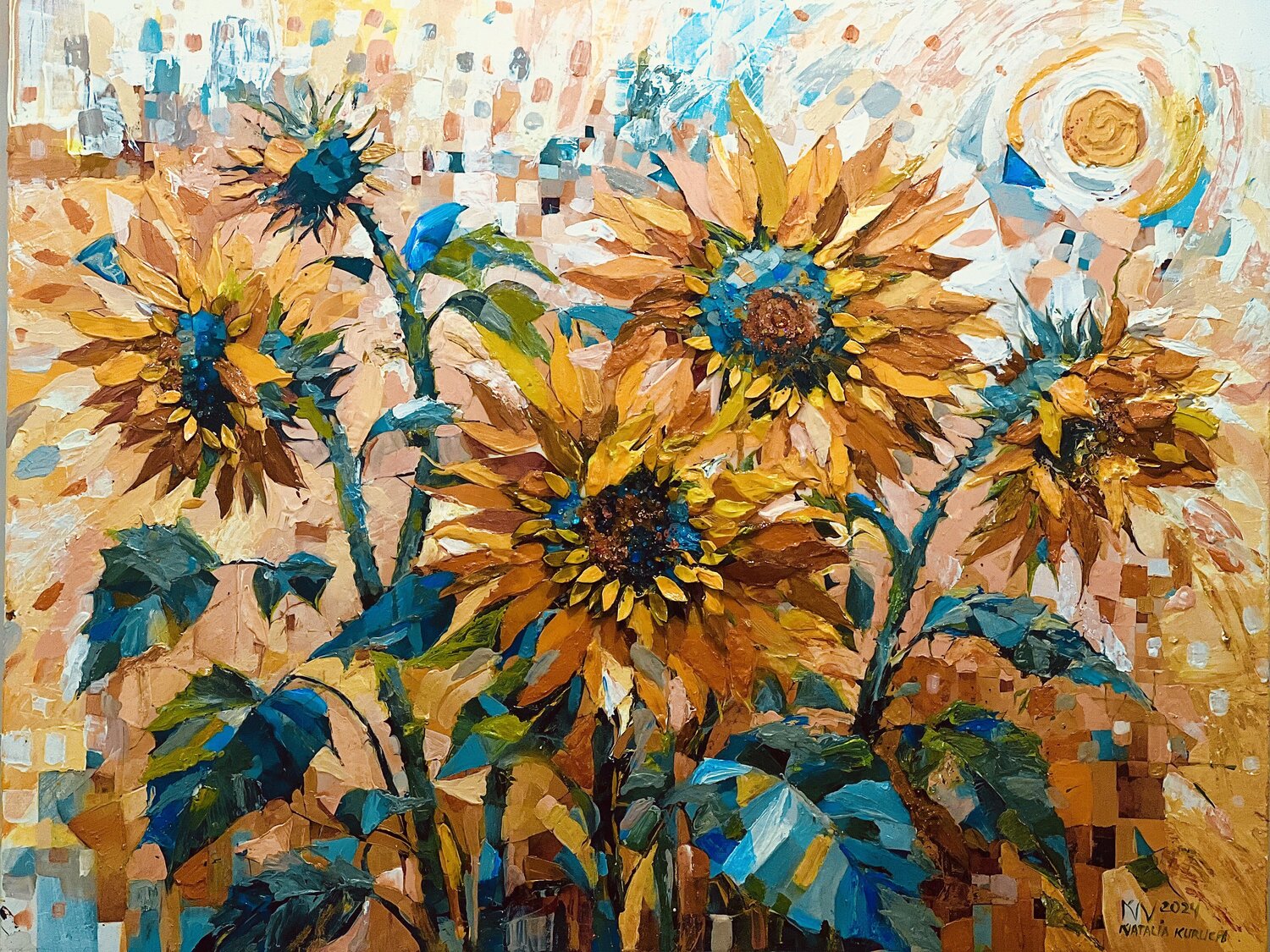 Golden Sunflowers Natalia Kuruch