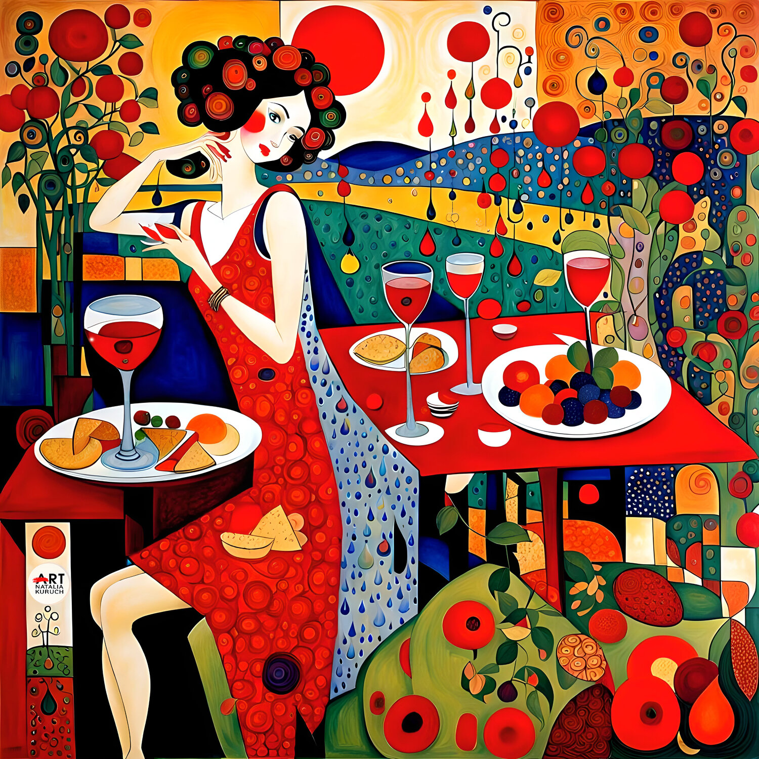 Table rouge Natalia Kuruch