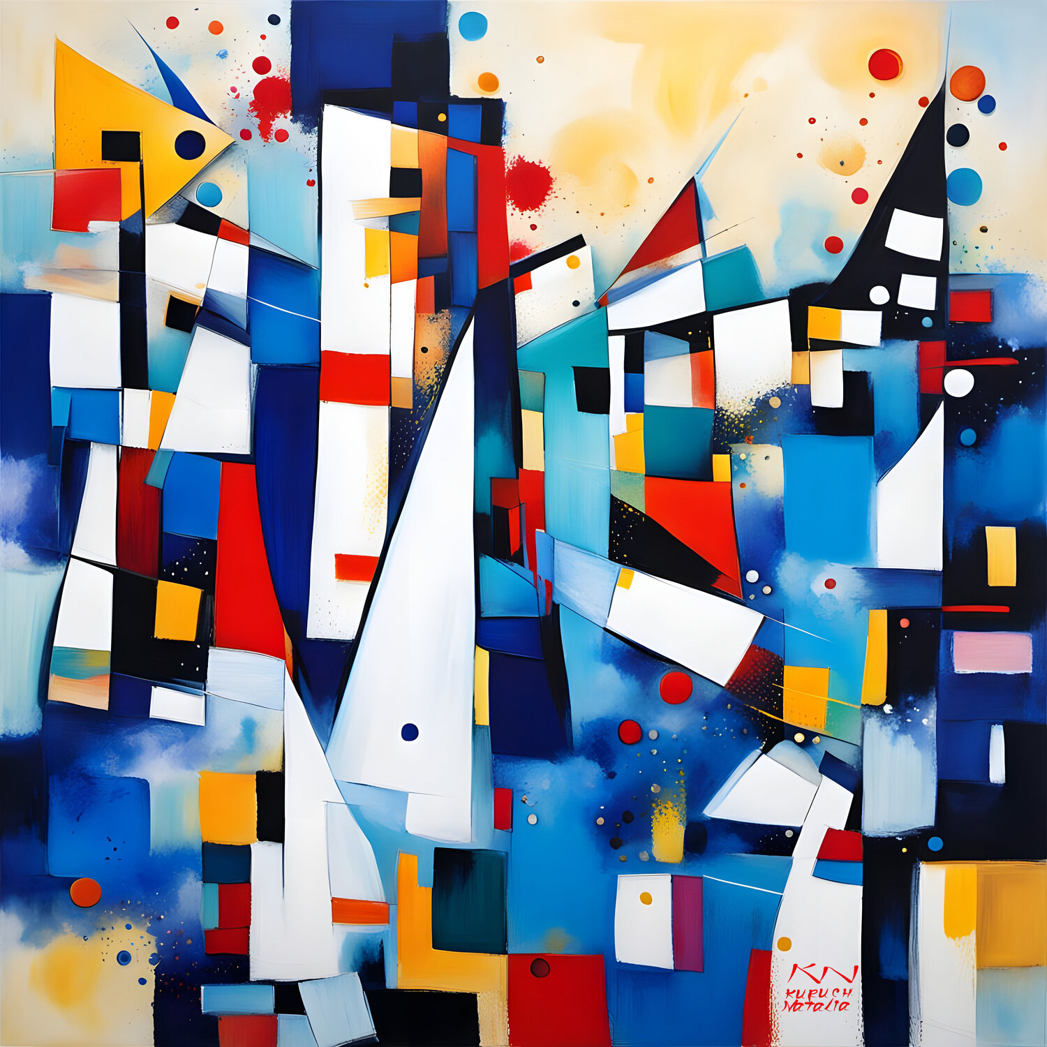 Abstract marine Natalia Kuruch