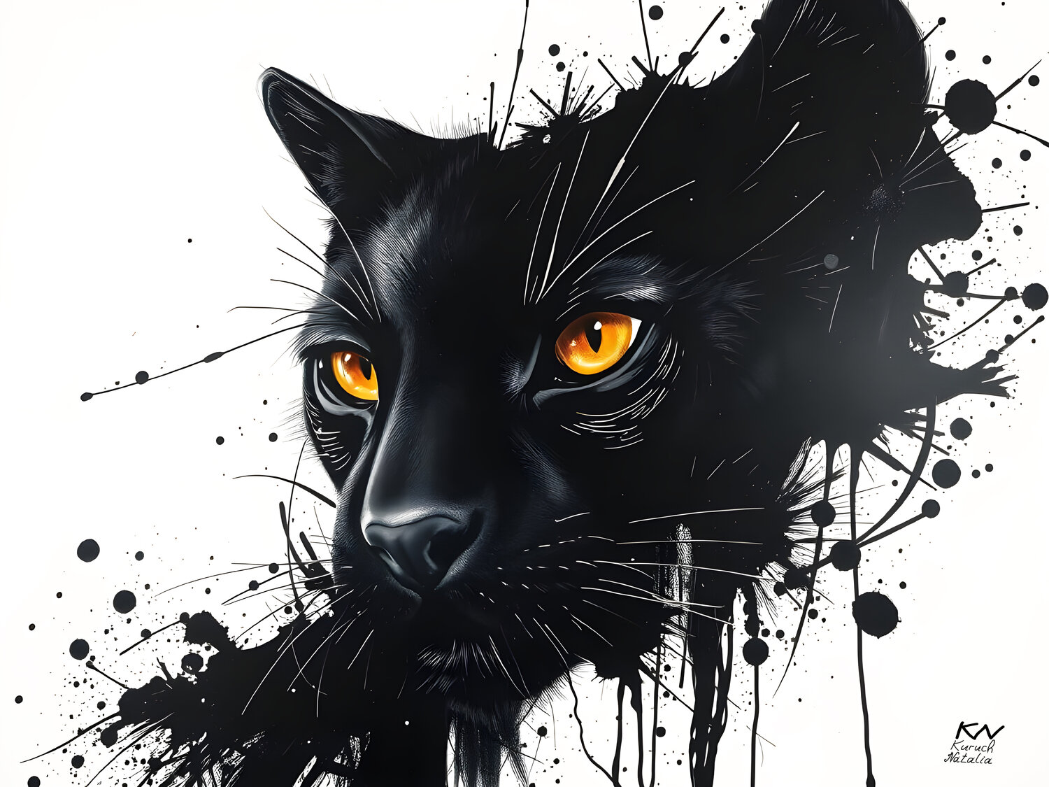 Powerful Black panther Natalia Kuruch