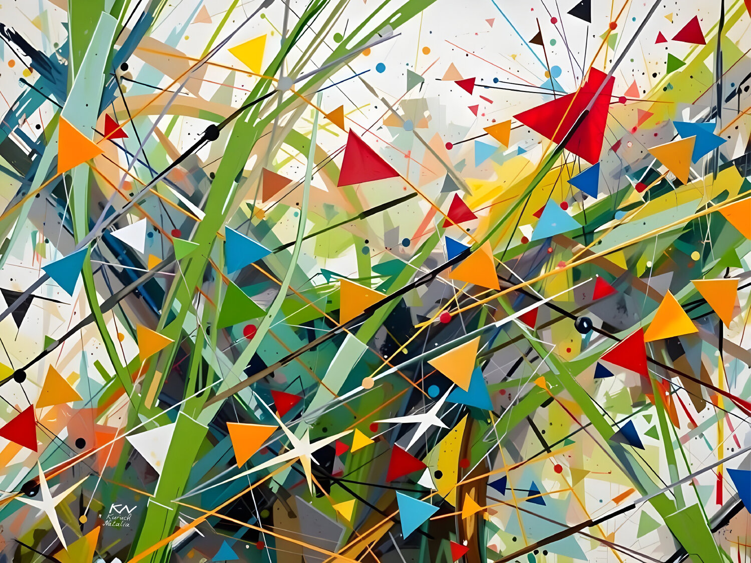 Green stripes Natalia Kuruch