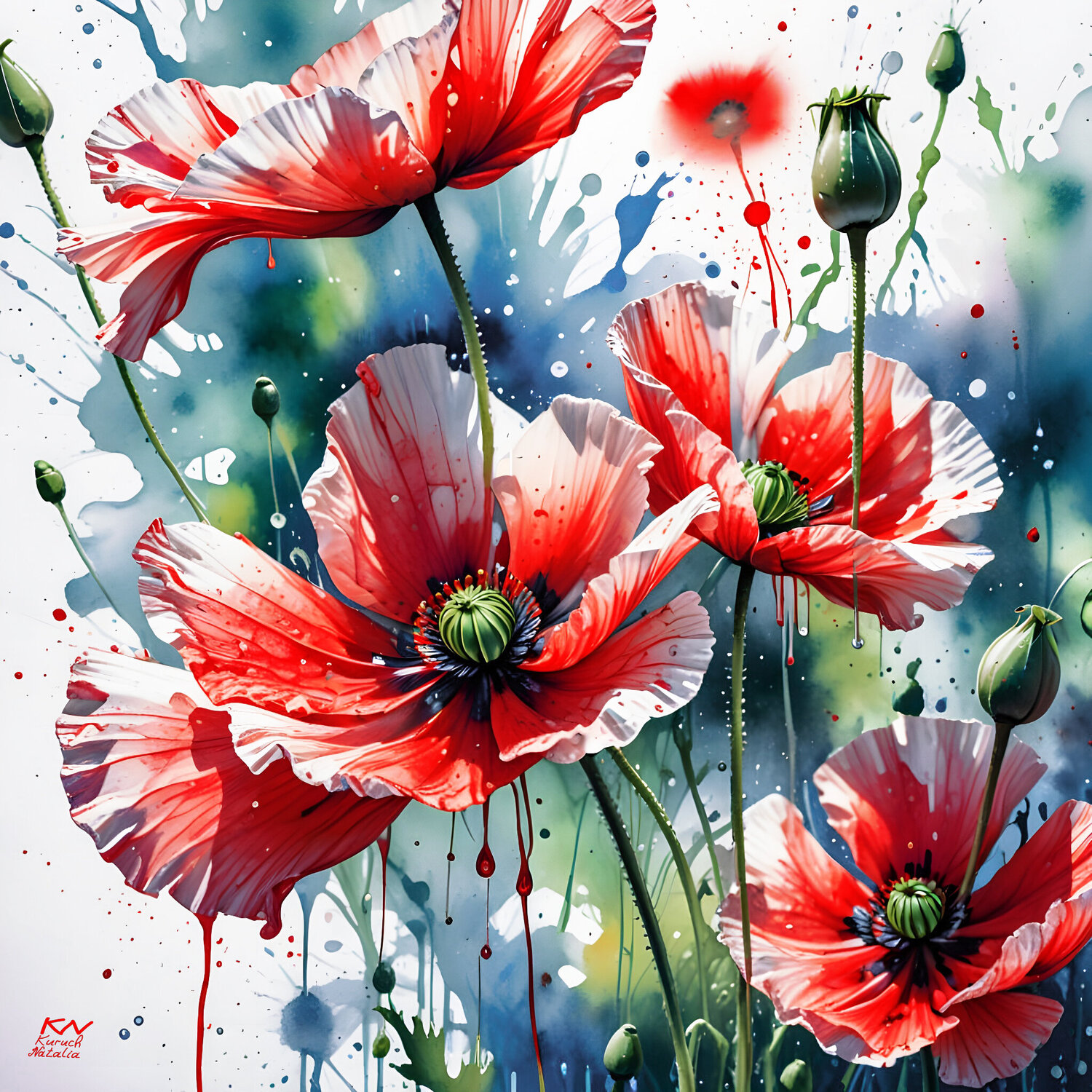 Romantic poppies Natalia Kuruch