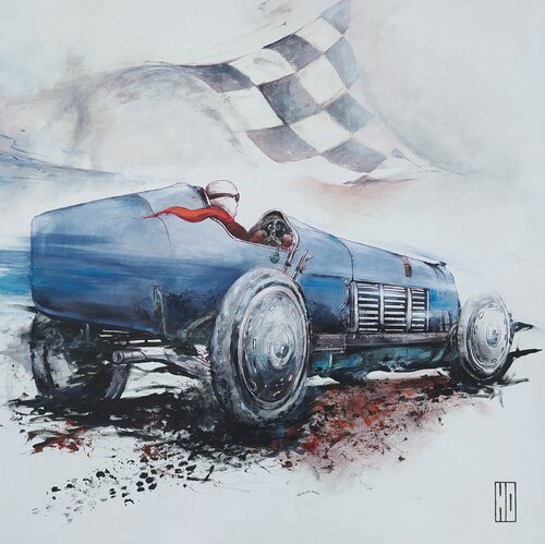 Blue flame von Hubert Ollivier, Malerei kaufen auf Singulart