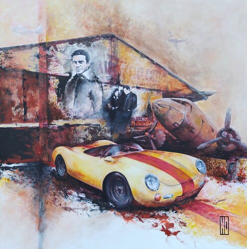 Steve on air de Hubert Ollivier, Pintura a la venta en Singulart