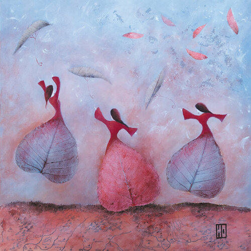 Magic women, magic moment di Hubert Ollivier, Pittura in vendita su Singulart