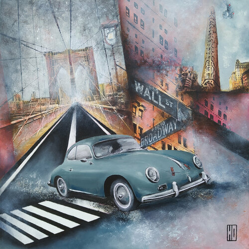 Wall street di Hubert Ollivier, Pittura in vendita su Singulart
