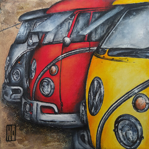 Trio de combi von Hubert Ollivier, Malerei kaufen auf Singulart