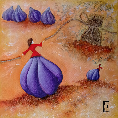 Défilé de figues di Hubert Ollivier, Pittura in vendita su Singulart