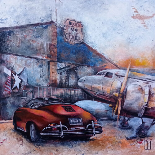 Learning to fly von Hubert Ollivier, Malerei kaufen auf Singulart