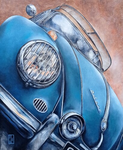 Behind the wheel di Hubert Ollivier, Pittura in vendita su Singulart