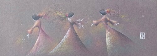 Des reflets soyeux by Hubert Ollivier, Work on Paper for Sale on Singulart