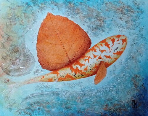 L'eau mêle nos mystères von Hubert Ollivier, Malerei kaufen auf Singulart