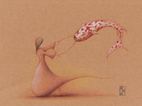 Des rêves d'évasion de Hubert Ollivier, Dibujo a la venta en Singulart