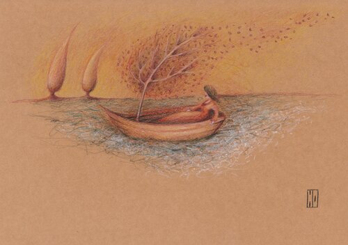 Chevelure naturelle par Hubert Ollivier, Dessin en vente sur Singulart