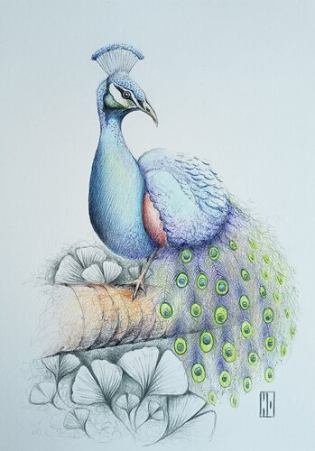 Un panache naturel by Hubert Ollivier, Drawing for Sale on Singulart