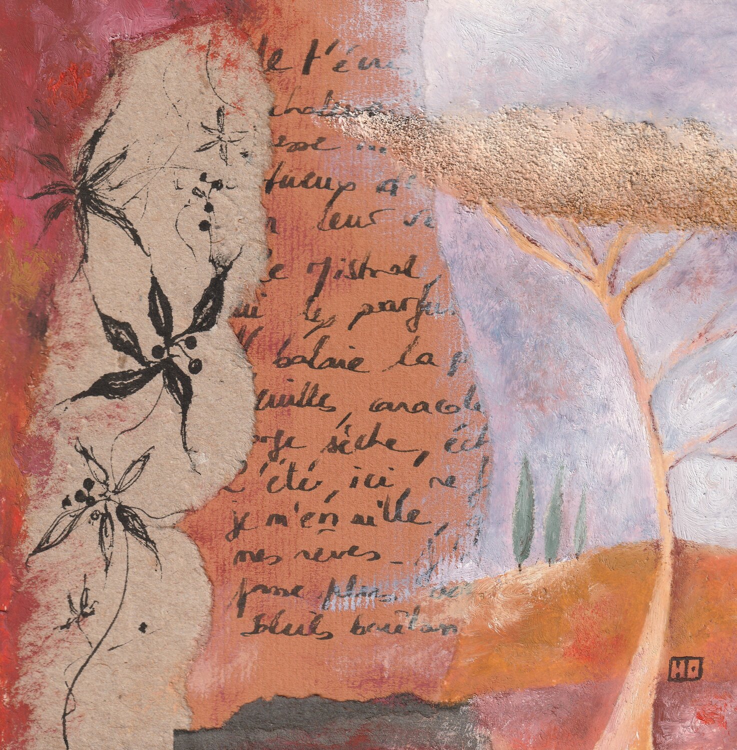 Je t'écris de Provence Hubert Ollivier