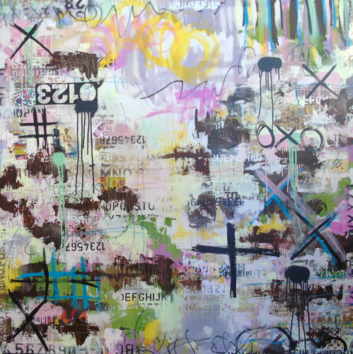 Candy Land Revisited di Lorette C. Luzajic, Pittura in vendita su Singulart