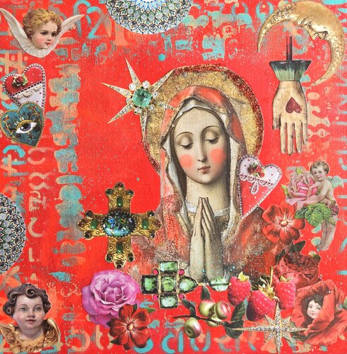 Lady in Red par Lorette C. Luzajic, Autres supports en vente sur Singulart