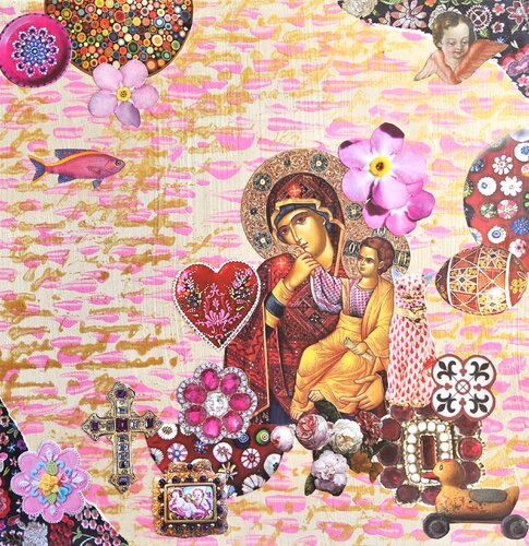Mary in Purple and Red de Lorette C. Luzajic, Otros medios a la venta en Singulart