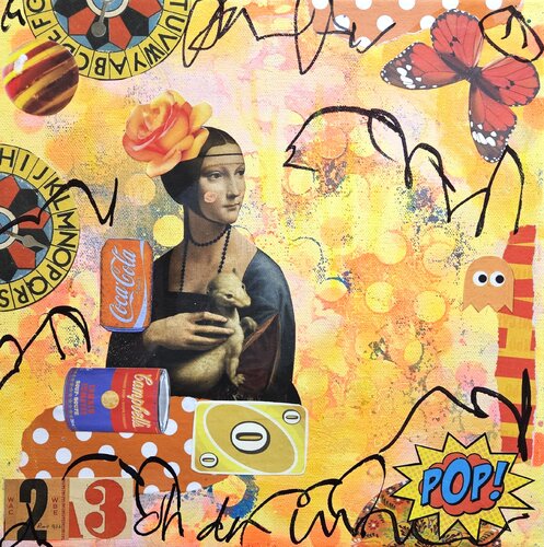 Pop Goes the Weasel van Lorette C. Luzajic, Schilderij te koop op Singulart