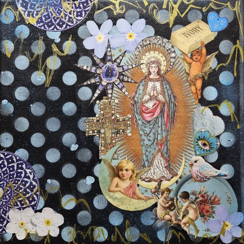 Mary on the Moon di Lorette C. Luzajic, Altri media in vendita su Singulart