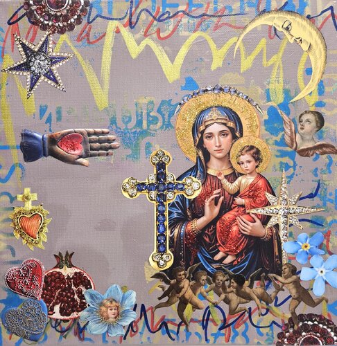 Pomegranate Madonna von Lorette C. Luzajic, Andere Medien kaufen auf Singulart