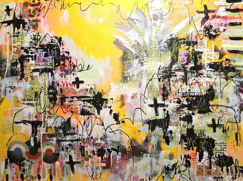 Life of the Party van Lorette C. Luzajic, Schilderij te koop op Singulart