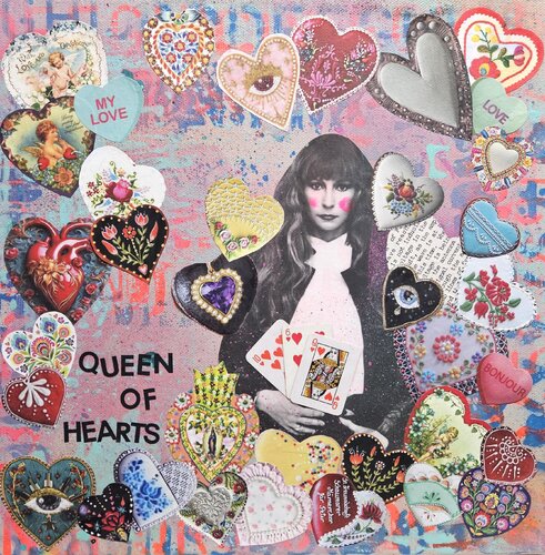 Queen of Hearts di Lorette C. Luzajic, Pittura in vendita su Singulart