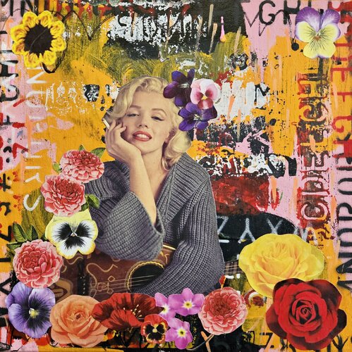 Flowers for Marilyn van Lorette C. Luzajic, Schilderij te koop op Singulart