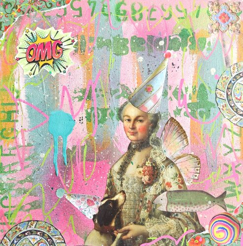 Woman's Best Friend van Lorette C. Luzajic, Schilderij te koop op Singulart