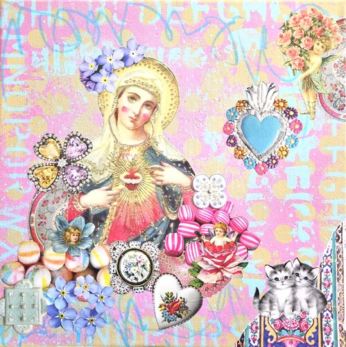 Mary and Kittens de Lorette C. Luzajic, Otros medios a la venta en Singulart