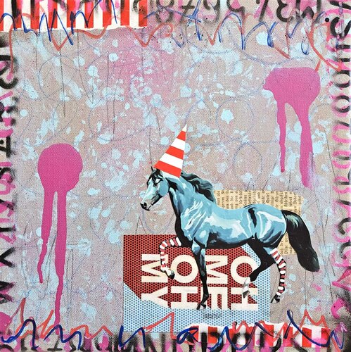 Oh My Horse von Lorette C. Luzajic, Malerei kaufen auf Singulart