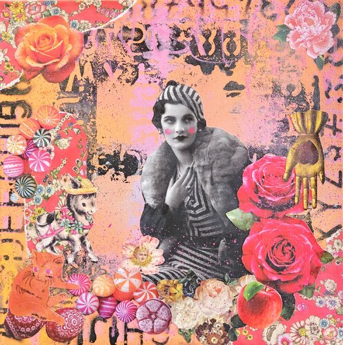 Beauty and Roses von Lorette C. Luzajic, Malerei kaufen auf Singulart