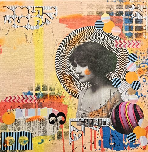Head in the Clouds van Lorette C. Luzajic, Schilderij te koop op Singulart