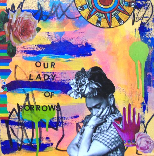 Our Lady of Sorrows- Frida Kahlo von Lorette C. Luzajic, Malerei kaufen auf Singulart