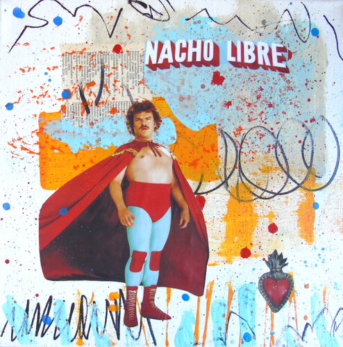 Nacho Libre van Lorette C. Luzajic, Schilderij te koop op Singulart