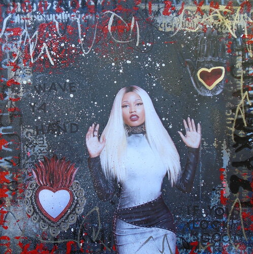 Wave Ya Hand- Nicki Minaj von Lorette C. Luzajic, Malerei kaufen auf Singulart