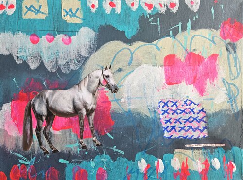 White, Wild di Lorette C. Luzajic, Pittura in vendita su Singulart