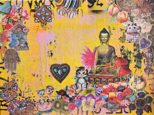 Enchanted Buddha di Lorette C. Luzajic, Pittura in vendita su Singulart